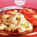 Gevulde pasta met kaas-bosuisaus