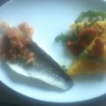 Gepocheerde zeebaars met tomatensalsa