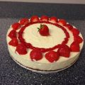 Witte chocolade strawberry cheesecake