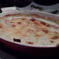 Prei met gerookte ham in een kruidensausje,[...]