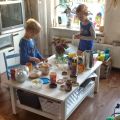 Ontbijten zonder papa en mama
