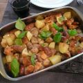 Worstjes met rozemarijn en aardappelen