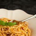 Spaghetti met Siciliaanse pesto