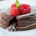 Gesmolten chocoladecakejes
