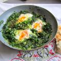 Ispanaklı yumurta (Turkse spinazie met ei)