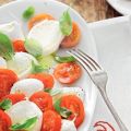 Salade van mozzarella en tomaat uit CampaniÃ«