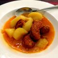 Gebroken aardappelen met Chorizo