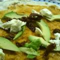 Piadina met bonen puree, avocado en[...]