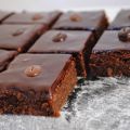Brownies met koffieboontjes