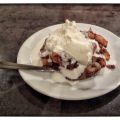 Appel - Crumble met slagroom