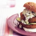 Griekse groenteburger met komkommersalade