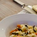 Pasta met pompoen en salieboter