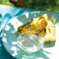 Ananas met vanilleroom en tijm