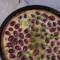 Franse taart met druiven en pistache