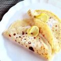 Pannenkoeken geserveerd met citroen en suiker