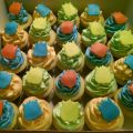 24 Mini-cupcakes met tulpjes van fondant