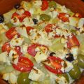 Tortilla met olijven en feta