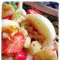 Frisse surimi venkelsalade met aardbeien