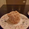 Hazelnootgebakje met mokkacrème