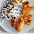 Pittige wings met coleslaw