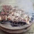 Offerfeest en  Boulfaf: Leverkebab met vet.