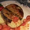 Krokant gebakken aubergine met bloemkoolpuree[...]