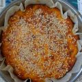 Pompoentaart uit Kreta met olijfolie en kaas