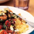 Lauwwarme groentesalade met geitenkaas