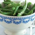 Sperziebonen met hazelnootdressing