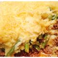 Ovenschotel: gehakt, sperziebonen & puree
