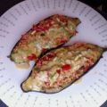 Gevulde Aubergine met Quinoa en Tahinsaus