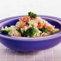 Broccolirisotto met garnalen