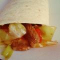 Heerlijke shoarma wraps met spitskool en paprika
