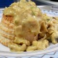 Ragout pasteitjes met 'kip'en champignons
