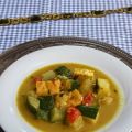 Curry met courgette en tofu