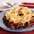 Tagliatelle met salami en spinazie in[...]