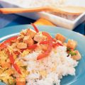 Pandanrijst met tofu en groenten