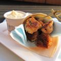 Fingerfood: gepaneerde kip met aïoli