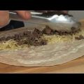 Wrap van lamsvlees met munt en koriander