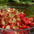 Verrukkelijke aardbeien-rabarberjam