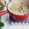 Zomerse kaasfondue