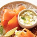 Zalm op toast met citroenroom