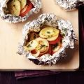 Aardappel en tomaatpakketjes