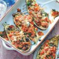 Gevulde aubergines