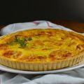 Quiche met tomaat, kaas en tijm