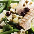 Salade met sperziebonen, aardappel en tonijn