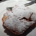 Gebakken fruit met biscuitdeeg
