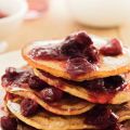Pannenkoekjes met cranberrycompote