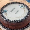 Chocolade taart met frosting print (bruiloft)