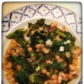 Boerenkool curry met kikkererwten & champignons